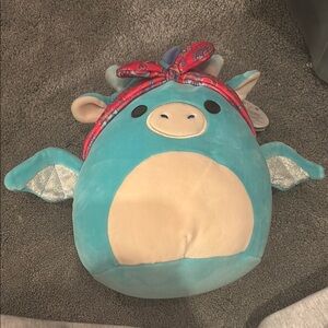 Blue Plush Dragon Toy